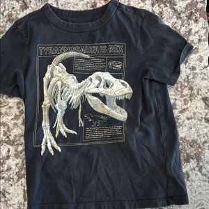 GAP Tyrannosaurus Rex Skeleton Graphic Kids T-Shirt - Black